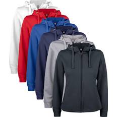 Clique Basic Ladies Active Full Zip Hoodie - Black