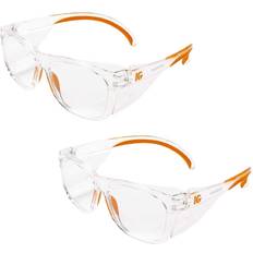 Orange Eye Protections Kimberly-Clark KleenGuard Maverick Safety Glasses Clear/Orange Polycarbonate Frame 49301