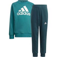 Grønne Tracksuits adidas Kid's Badge Of Sport Set - Navy/Green (IA3176)