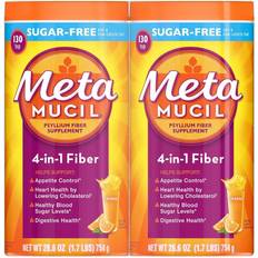 Metamucil 4-in-1 Psyllium Fiber Sugar-free Supplement Pack Orange Smooth 2 Ea