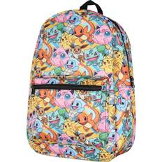 BioWorld Pokemon Backpack Sublimated Character Laptop School Travel Backpack