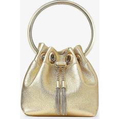 Guld/Messing Bucket Bags Jimmy Choo Bon Bon Micro Skuldertaske - Gul