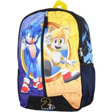 Hiking Backpacks BioWorld Sonic the hedgehog backpack sonic and tails 2 fast molded 16" backpack tote bag