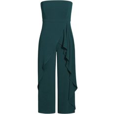 City Chic Attract Jumpsuit - Emerald