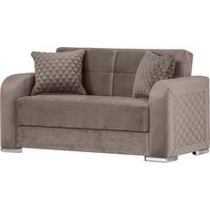 Polyester Sofas Orlando Brown Sofa 228cm 3Stk.