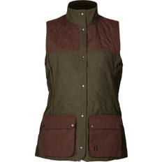 Dame - Grønne Vester Härkila Retrieve vest Women Dark warm olive/Burgundy