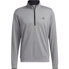 Golf - Grey Jumpers adidas Quarter Zip Golf Pullover - Grey Three/Black