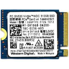 Western Digital pc sn530 sdbptpz-512g 512gb m.2 2230 nvme pcie gen3 x4 ssd r1dg8