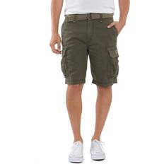 Survivor Men's Belted Cargo Shorts - Military