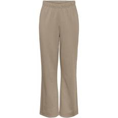Silver Trousers Pieces Women's Pcchilli Hw Wide Sweat Pants - Silver Mink