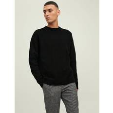 Jack & Jones Rundringning Stickad Tröja Svart
