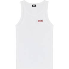 Diesel Cotton Stretch Tank Top Vest, White