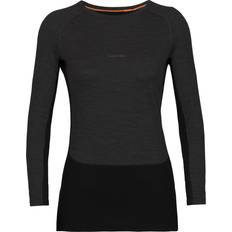 Donna - Escursionismo Maglie Termiche Icebreaker Maglia a Manica Lunga ZoneKnit 200 Crewe - Grigio