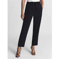 Reiss Dame Bukser Reiss Black Hailey Tapered Pull On Trousers Boots