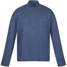 Denim - Homme Pulls Regatta Ferdo Fleece Top - Bleu/Gris/Kaki Men's