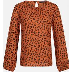 Regatta Womens/ladies Hadria Animal Print Blouse copper Almond