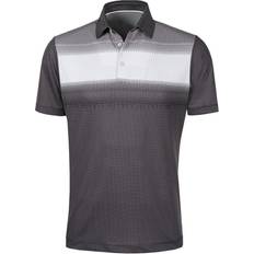 UV Protection Polo Shirts Galvin Green Mo Ventil8 Polo Shirt Black/White/Sharkskin