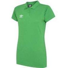 Umbro Women Tops Umbro Womens/ladies Club Essential Polo Shirt emerald/white