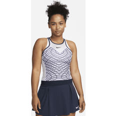 Purple Tank Tops Nike Court Dri-FIT Slam Tank Oxygen Purple/Grid Iron/Black