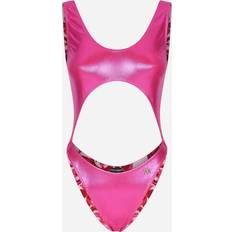 Dolce & Gabbana Cut-Out Laminated Swimsuit