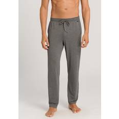 Hanro Bukser Hanro Mens Stone Melange Relaxed-fit Straight-leg Stretch-woven Jogging Bottoms - Grey