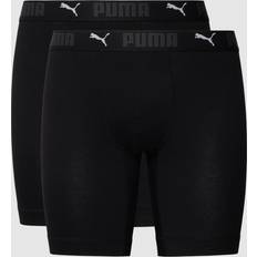 Puma White Men's Underwear Puma Men's Cotton Long Boxer - Black