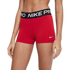 Elastane/Lycra/Spandex Shorts Nike Pro Women's 3" Shorts - Gym Red/Black/White