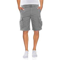 Unionbay Survivor Men's Belted Cargo Shorts - Grey Goose