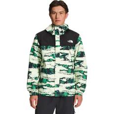 Camouflage - Men Rain Jackets & Rain Coats The North Face Men's Antora TNF Black/Lime Cream Ravine Camo Print