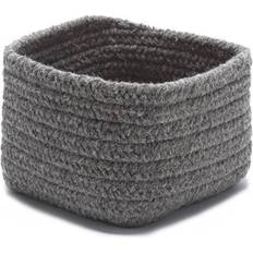 Colonial Mills Natural Shelf Storage Square 11 by 11 8-Inch Dark Gray Basket