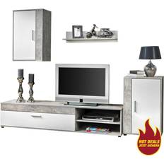 Möbel Poco Lima Concrete White Fernsehschrank 230x170cm 4Stk.