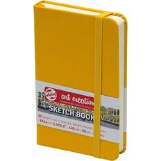 Gule Skisse- & tegneblokk Talens Art Creations Sketchbook Golden Yellow 9x14cm 140g 80 sheets