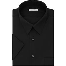 Van Heusen Men's Short Sleeve Dress Shirt - Black