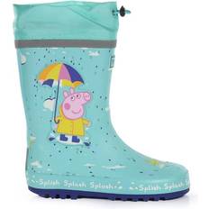 Drawstring Children's Shoes Regatta Kid's Peppa Pig Splash Wellies - Aruba Blue Rain