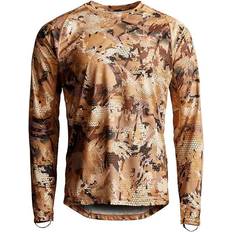 Camouflage - Men Underwear Sitka Men's Core Lightweight Crew Long Sleeve Hunting Shirt - Waterfowl Marsh