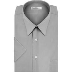 Van Heusen Men's Short Sleeve Dress Shirt - Grey Stone