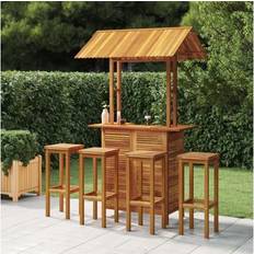 Bargruppen vidaXL 5-teiliges Gartenbar-Set Bargruppe, 1 Tisch einschl. 4 Stühle