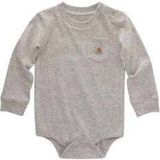 Carhartt Long-Sleeve Pocket Bodysuit - Grey Heather