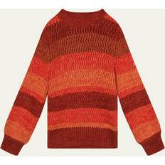 Orange Knitted Sweaters Chloé Girls Orange Cotton & Wool Knit Jumper Orange year