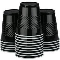 Paper Cups Jam Paper Plastic Party Cups Black 12 oz 20/Pack