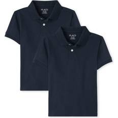 L Polo Shirts Children's Clothing The Children's Place Kid's Uniform Pique Polo 2-pack - Nautico (3010377-NJ)