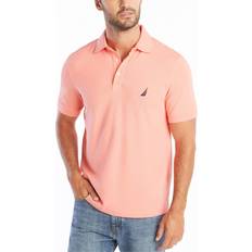 Nautica Men Polo Shirts Nautica Men's Short Sleeve Solid Stretch Cotton Pique Polo Shirt - Coral