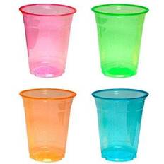 Paper Cups Party Essentials Soft Plastic 12-Ounce Party Cups/Tumblers, 20-Count, Assorted Neon