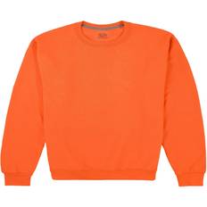 Fruit of the Loom Herr Tröjor Fruit of the Loom men's orange eversoft fleece crew sweatshirt 46-48"