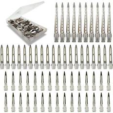 Hijeaton 60Pcs Styling Hair Clips, Silver Metal Duck Billed Hair Clips Curl