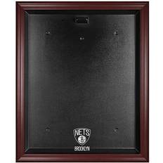 Brooklyn Nets Mahogany Framed Logo Jersey Display Case