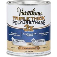 Paint Rust-Oleum Varathane 1 Qt Semi-Gloss Triple Thick Polyurethane Spray