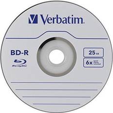 Verbatim bd-r 25gb 16x blu-ray recordable media disc 25 pack spindle