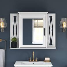 Bathroom Mirror Cabinets Bush Furniture Key West Bathroom Medicine Cabinet