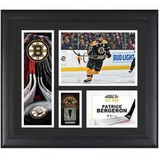 "Patrice Bergeron Boston Bruins Framed 15" x 17" Player Collage with Piece of Game-Used Puck"